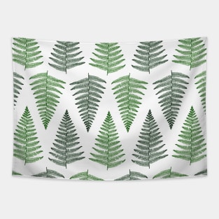 Geometric Fern Pattern Tapestry