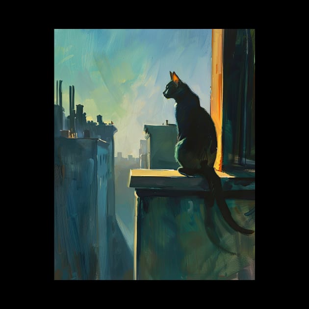 Rooftop Cat by FelipeHora