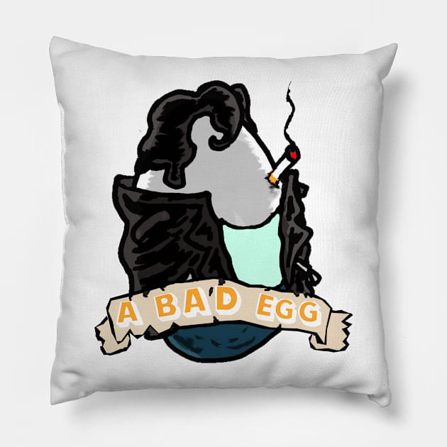 A Bad Egg Pillow by Undeadredneck