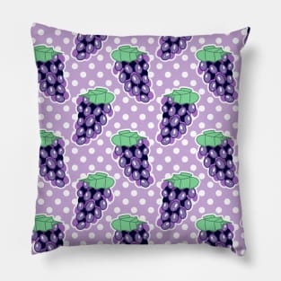 Grapes Polk-a-dot Pattern Pillow