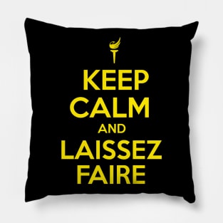 Keep Calm and Laissez Faire Pillow