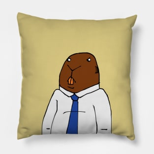 Office Beaver Pillow