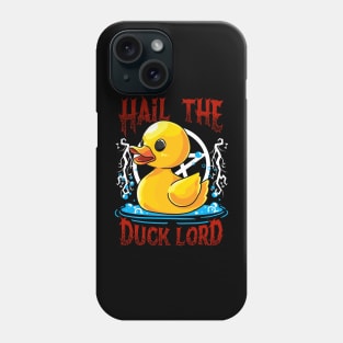 Hail the Duck Lord Pun Meme Men Women Funny Halloween Phone Case