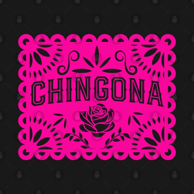 Chingona Pink Papel Picado by TheCraftyDrunkCo