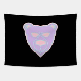 Pastel bear head Tapestry