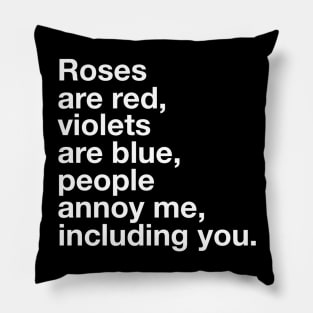 Roses Are Red Pillow