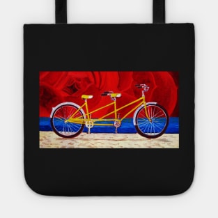 Yellow Tandem Bike Tote