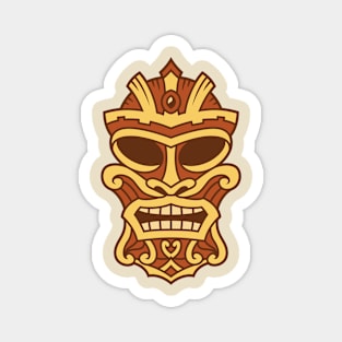 Funny Tribal Tiki Head Magnet