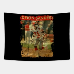 TEXTURE ART- Deion Sanders - RETRO STYLE Tapestry