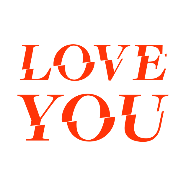 LOVE YOU | TV Series Tribute Design in RED by LTFRstudio