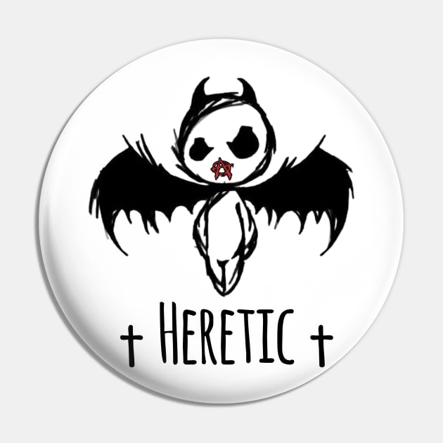 Heretic Pin by Evidence of the Machine