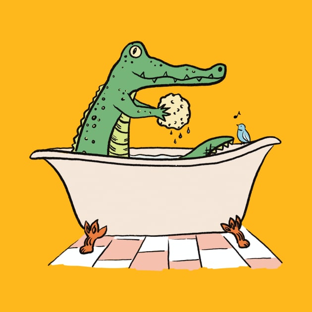 Crocodile Bathtime by Das Brooklyn