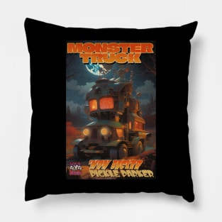 Halloween Monster Truck 'Mon Backer Pickle Parker Pillow