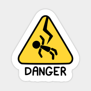 DANGER - (Electrocuted Person) Magnet