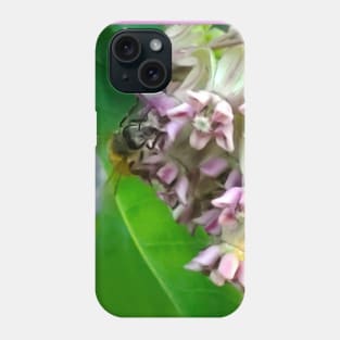 Honeybee On A Milkweed Phone Case