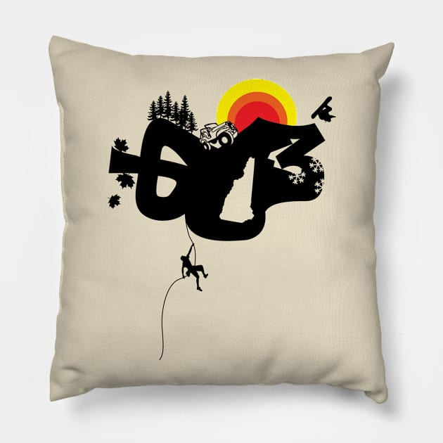 603 Seasons Pillow by GageOmmundsen