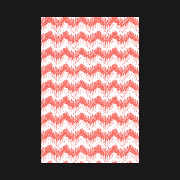 living coral forest chevron by B0red