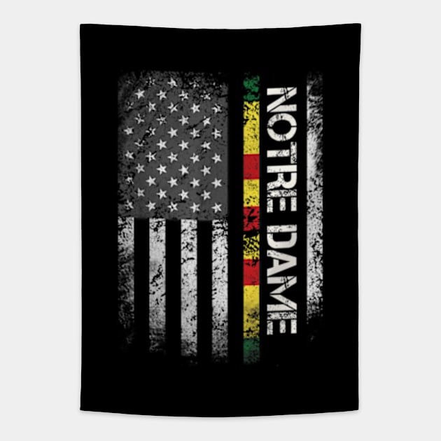 Notre Dame Indiana Retro Tapestry by DarkStile