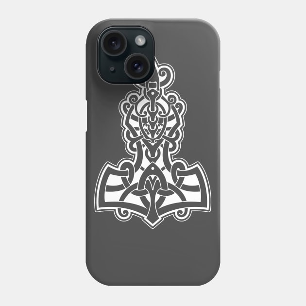 Thors Hammer - Mjolnir - Viking Metal Phone Case by VikingMetalMerch