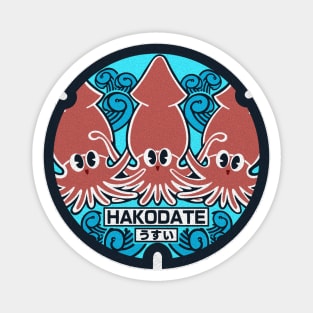 Hakodate Manhole Cover Art Magnet