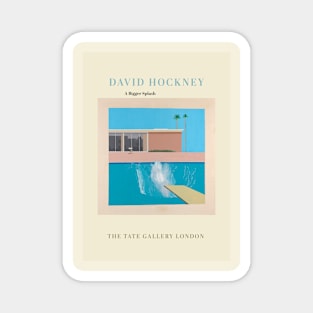 David Hockney Exhibition Art Poster - A Bigger Splash Magnet