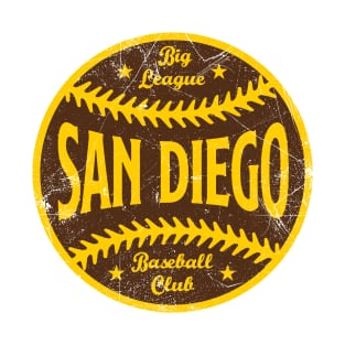 San Diego Retro Big League Baseball - White T-Shirt