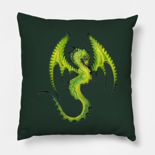 Majestic Amphiptere Dragon Winged Serpent Pillow