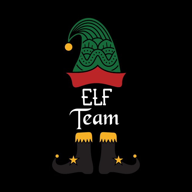 Elf Team Matching Family Group Christmas Party Pajama by Gufbox