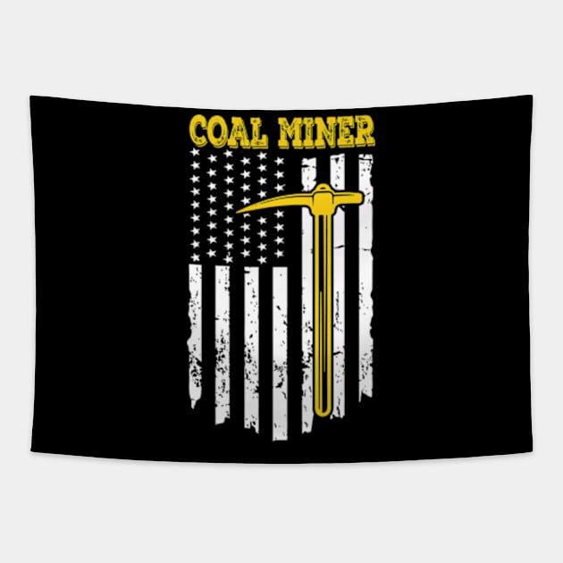 Coal Miner Tapestry by David Brown