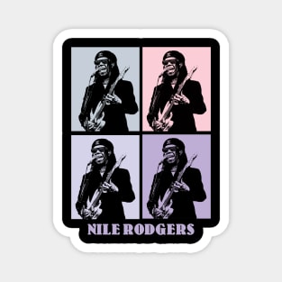 Nile Rodgers Guitar Player Pop Art Magnet