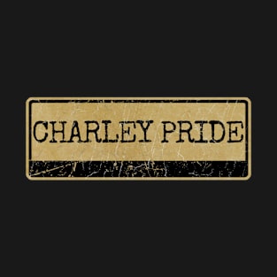 Aliska text black retro - Charley Pride T-Shirt