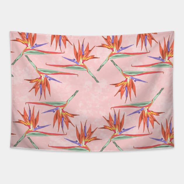 Bird of Paradise Tapestry by jamieroberts