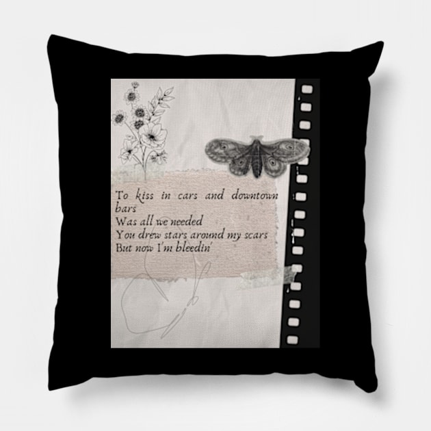 cardigan lyrical Pillow by digitalartbee