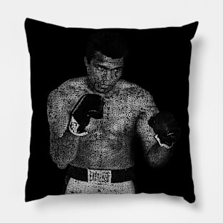 Muhammad Ali or Cassius Clay with names, sport and category - 03 Pillow