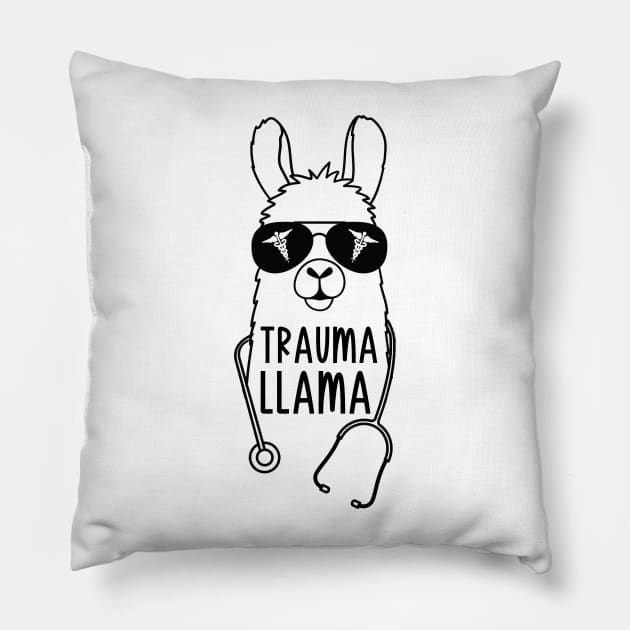 Trauma Llama - EMT Pillow by AngelBeez29