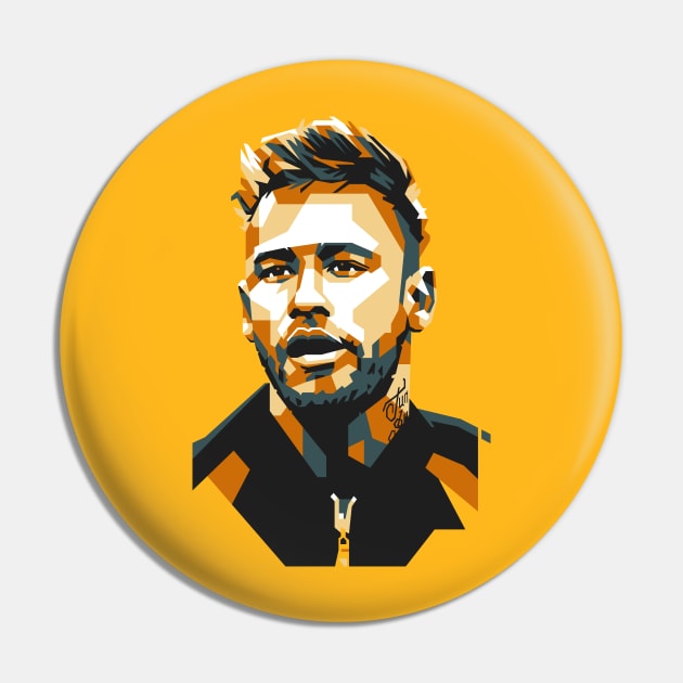 Neymar Vintage Uncurve Pin by REKENINGDIBANDETBRO