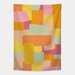 Pastel Shapes Tapestry