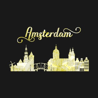 Amsterdam City silhouette T-Shirt