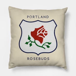 Defunct Portland Rosebuds Hockey Pillow