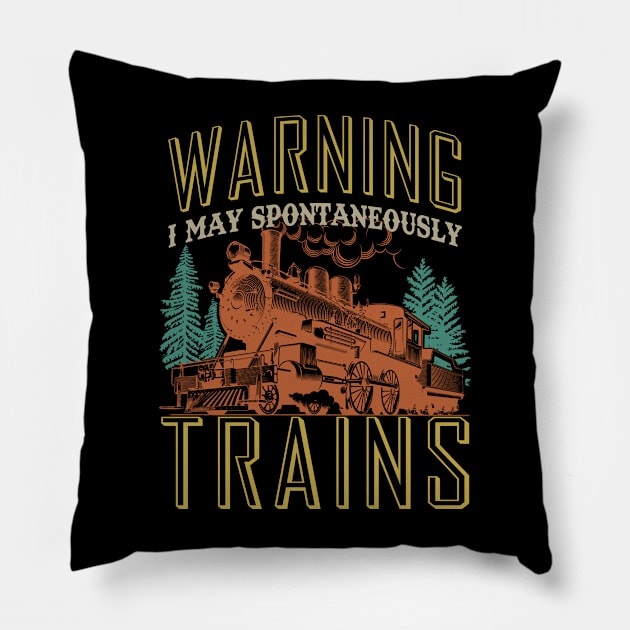 Train Pillow by banayan