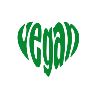 Vegan, green heart T-Shirt