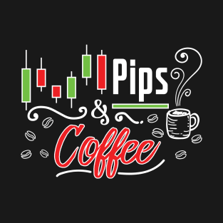 Coffee Lover Forex, Stocks & Crypto Candlesticks Day Trader T-Shirt