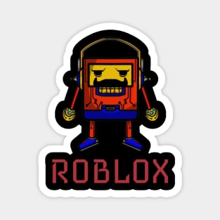 White Roblox Logo Magnet for Sale by NineSvn