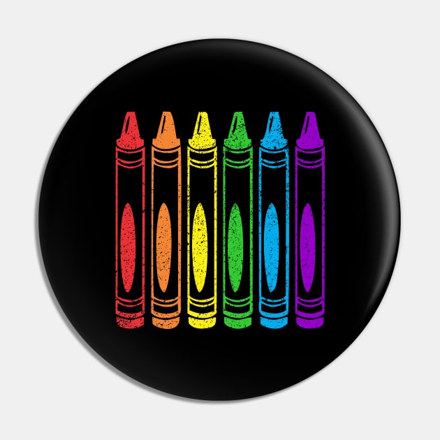 Gay Pride Rainbow Crayons - Gay Pride Month - Pin