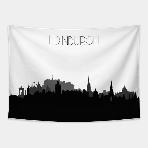 Edinburgh Skyline Tapestry by inspirowl