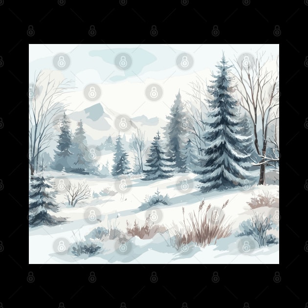 Winter Landscape by Siha Arts