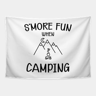 Camping - S'more fun when camping Tapestry