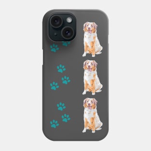 Australian shepherd dog cute pattern Phone Case