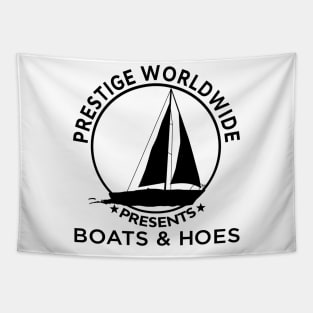 Funny Cool Boats and Hoes Tapestry