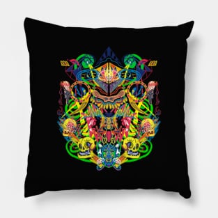 skull eye piramid Pillow